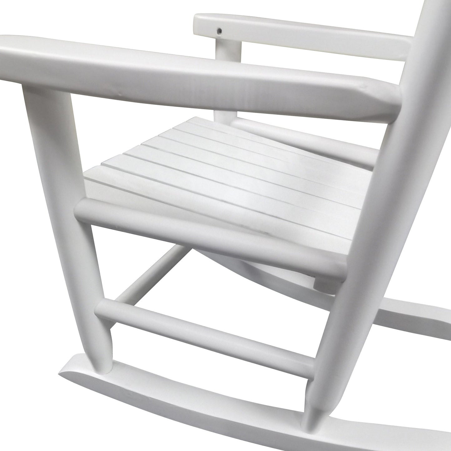 Silla mecedora blanca para niños - Uso interior y exterior