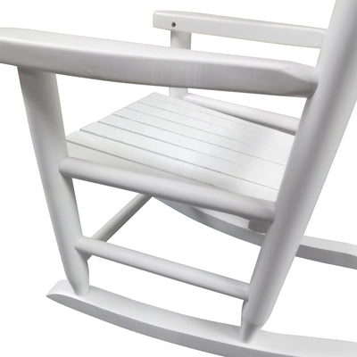 Children's White Rocking Chair - Indoor & Outdoor Use