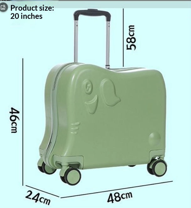 Cute Candy-Colored Rolling Luggage for Kids