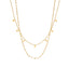 Double layered tassel necklace French fashion niche collarbone chain light luxury niche design necklace - Korvel