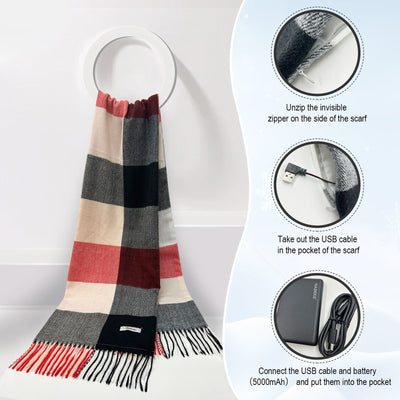 Thermal Multifunctional Electric Heating Scarf for Women