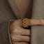 18K Gold-Plated Titanium Steel Ring