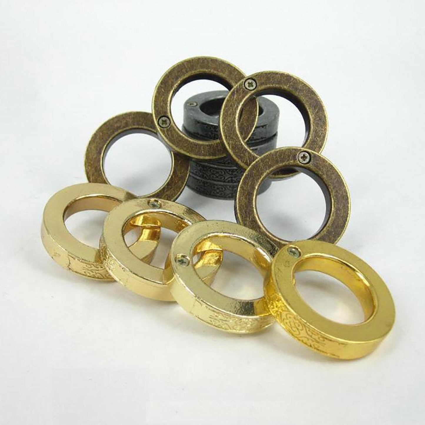 HARD SELF DEFENSE RING Men's Round Finger Hexagonal Ring Emergency Window Breaker Guard Ring - Korvel