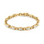 14K Yellow Gold Princess-Cut Diamond Link Tennis Bracelet - 7.25"