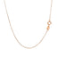 14k Pink Gold Diamond Cut Cable Link Chain - 0.8mm