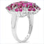 3.90 Carat Genuine Ruby & Rhodolite Sterling Silver Ring