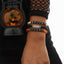 Halloween Soft Ceramic Elastic Bracelet Set Dark Wind Pumpkin Head Letter Bracelet - Korvel