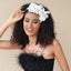 Fashionable handmade fabric crystal flower headband - Korvel