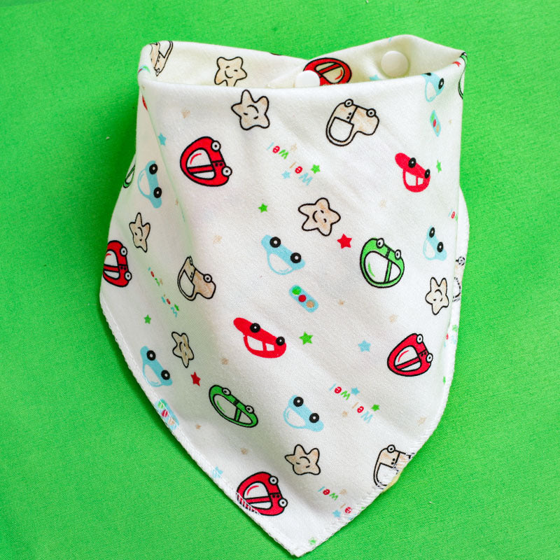 Baby Drooling Towel Baby Triangle Towel Double Layer According To The Buckle Newborn Child Headscarf Bib Scarf Spring And Summer Four Seasons - Korvel