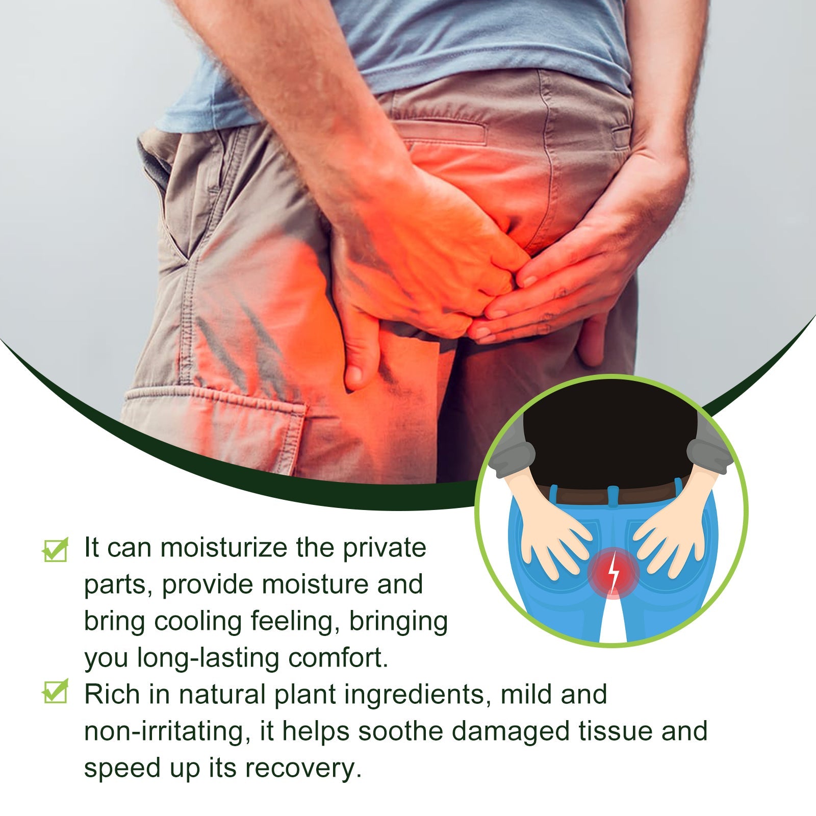 Herbal Hemorrhoid Spray, Relieve Anal Swelling Pain And Itching Discomfort Repair Meat Ball Hemorrhoid Care Spray - Korvel