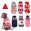 Christmas reindeer maple leaves snowflakes holiday pet clothes high necked knitted sweaters dog and cat clothing jackets - Korvel
