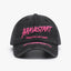 Fashionable Outdoor Versatile Curved Brim Letter Embroidery Men's Flat Tongue Hat Show Face Small Washed Women's Simple Baseball Hat Fashion - Korvel