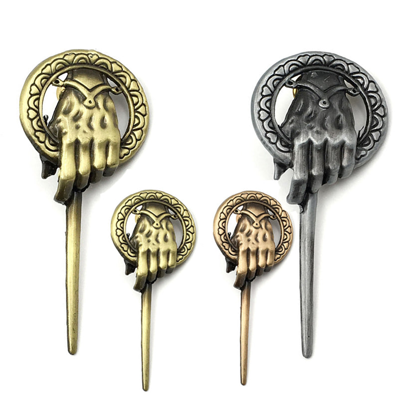 Game of Thrones Song of Ice and Fire Brooch Hand of the King Lapel Inspired Authentic Prop Pin Badge Brooches Movie Jewelry - Korvel