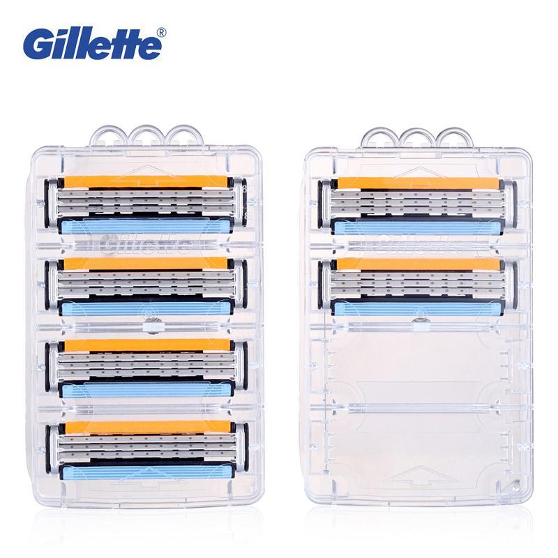 Gillette Vector 3 Shaving Razor Blades Brand Three Layer Shave Shaver Shaving Blades 4pcs Safety - Korvel