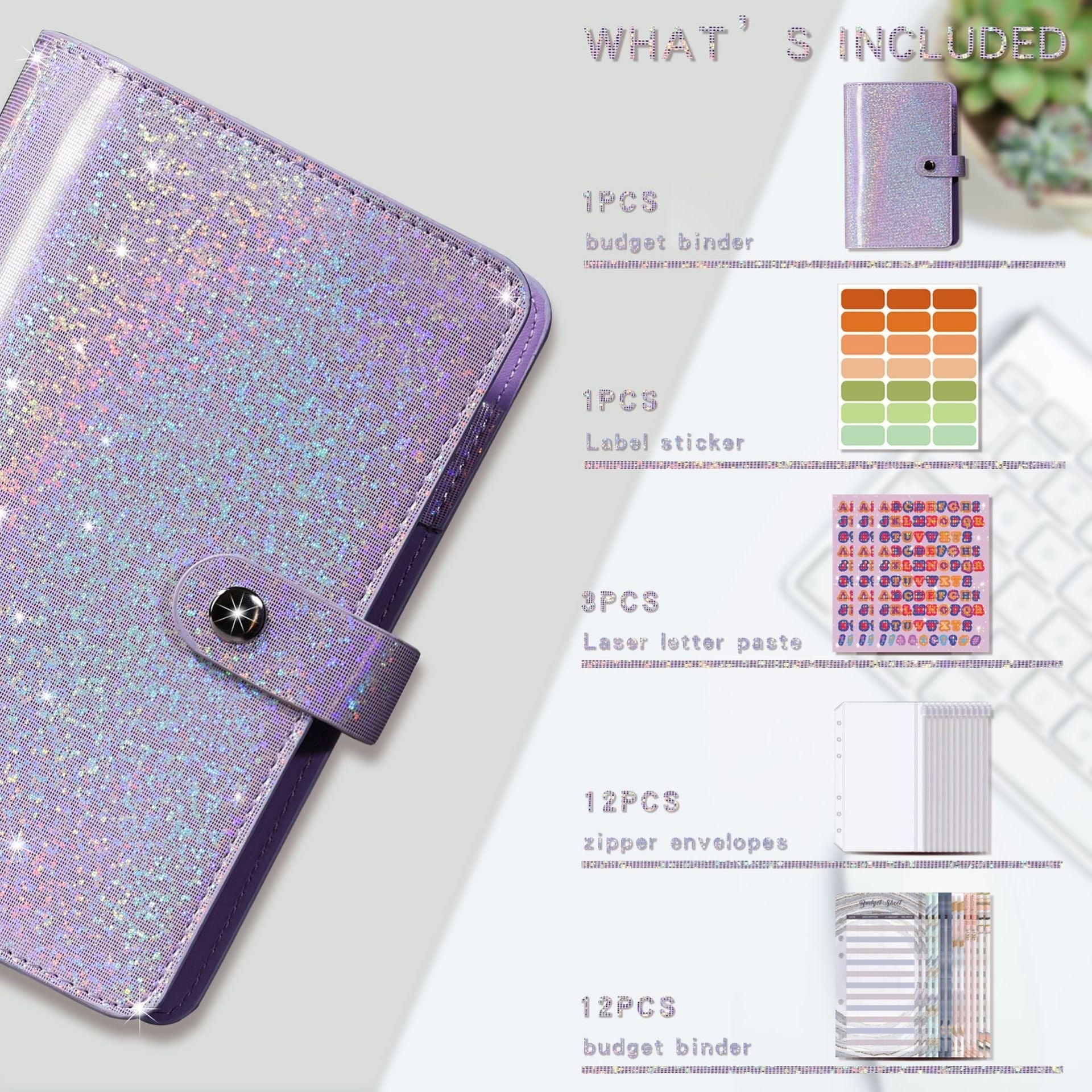 Full of Stars A6 Loose-Leaf Bookkeeping Notebook Creative Cash Budget Financial Planning Manual Account Book - Korvel