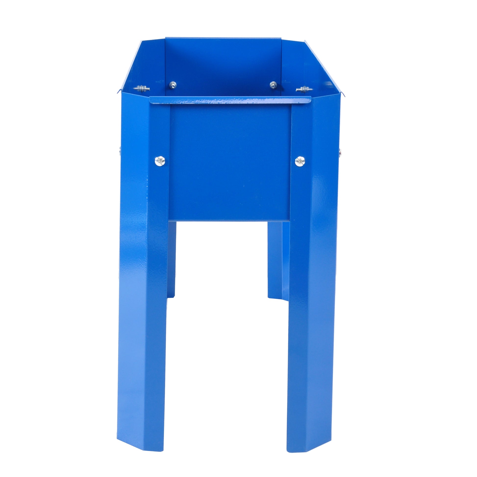 Elevated garden bed metal elevated outdoor flowerpot box suitable for backyard and terrace large flowerpot flower(Blue*2） - Korvel
