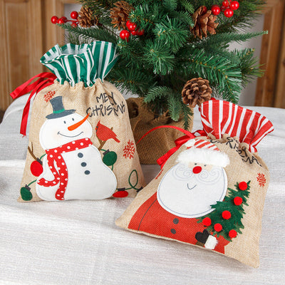 Premium Burlap Gift Bags for Christmas Celebrations