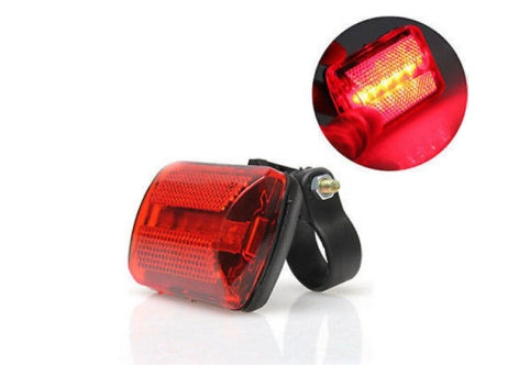 5-LED Bicycle Tail Light with Dual Laser Safety - Korvel