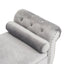 Velvet Multifunctional Storage Rectangular ottoman bench with 1 Pillow, grey - Korvel
