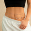 Elegant Double Layered Waist Chain with Geometric Sequins