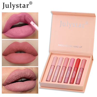 Lip And Cheek High Value Makeup Non-Flaking And Non-Sticky Cup Watery Mirror Enzyme Lip Glaze Set - Korvel