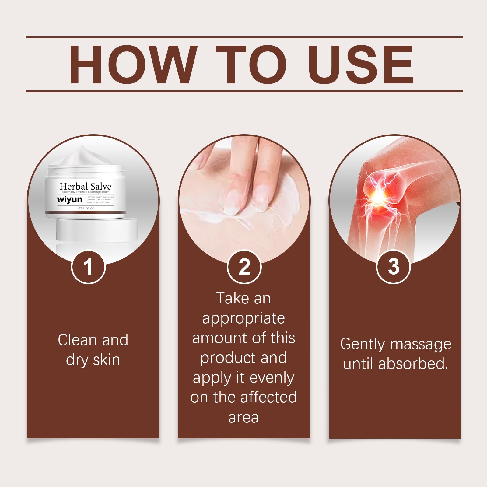 Muscle Pain Relief Cream, Massage To Relieve Joint Muscle Swelling Pain Body Care Cream - Korvel