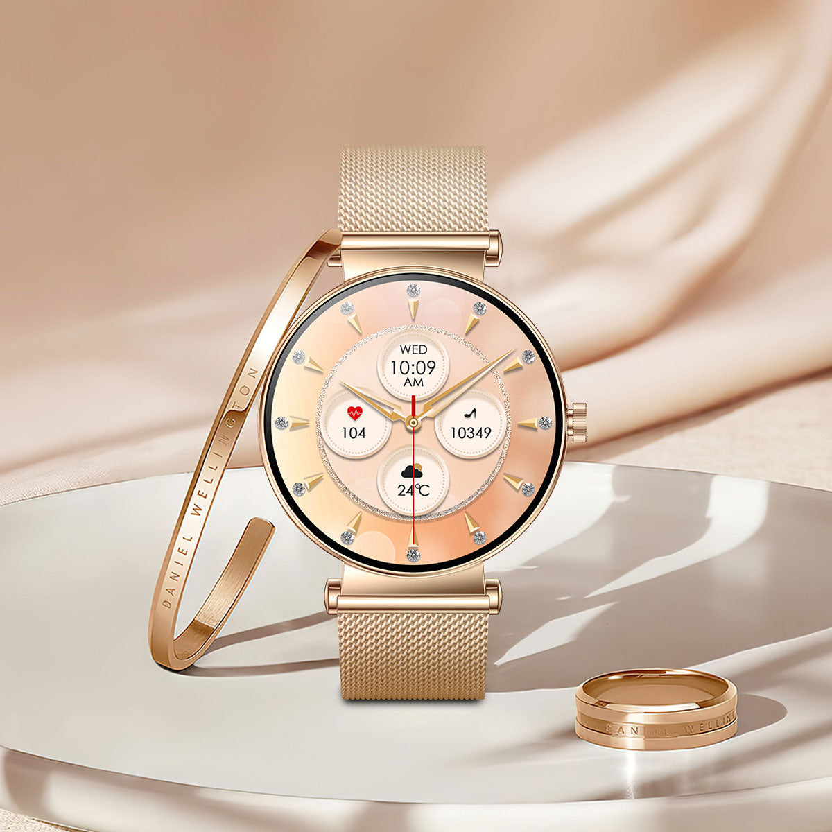 Y16 ultra-thin smartwatch with female AMOLED screen always on 466 * 466 high-definition pixel watch - Korvel