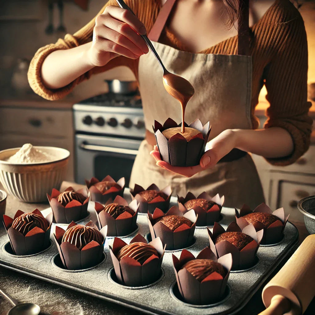 Medium Tulip Baking Cups - 125 Count in 10 Colors