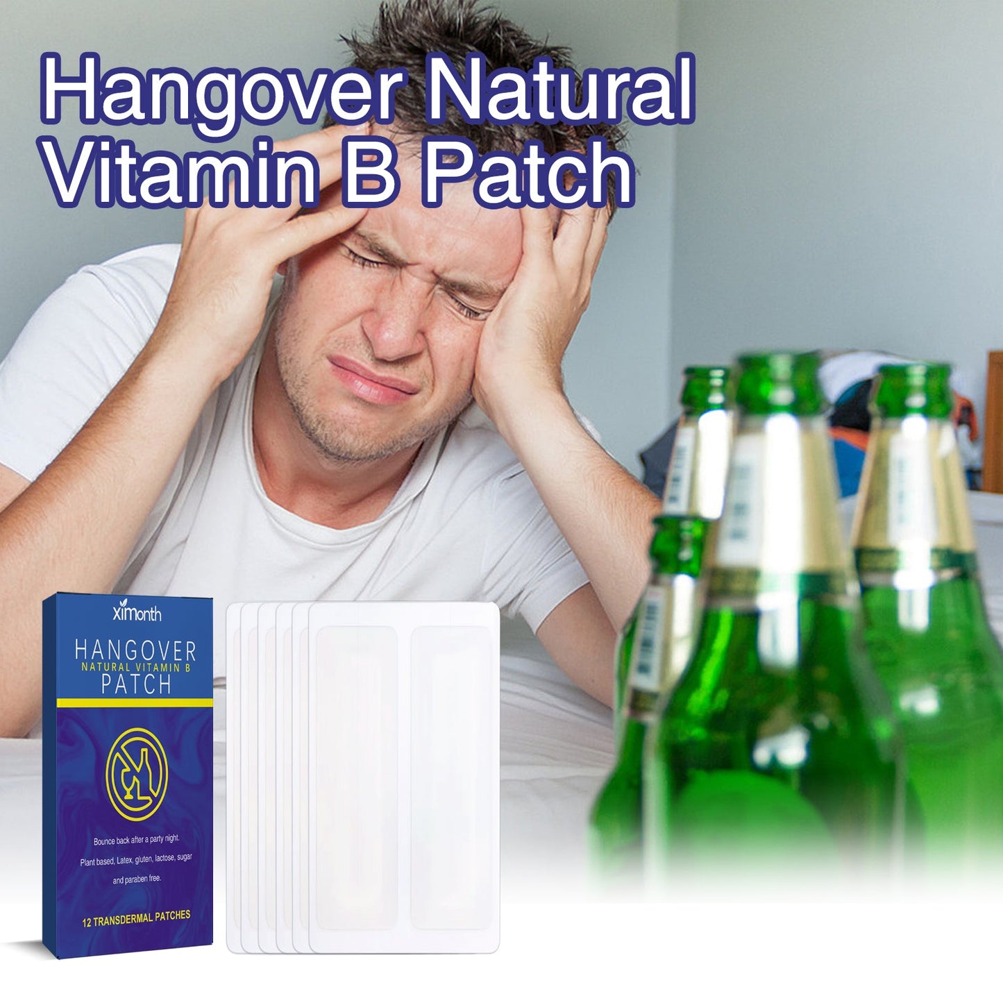 Vitamin B Hangover Patch Drink Hangover Party Party Home Party Head Discomfort Body Care - Korvel