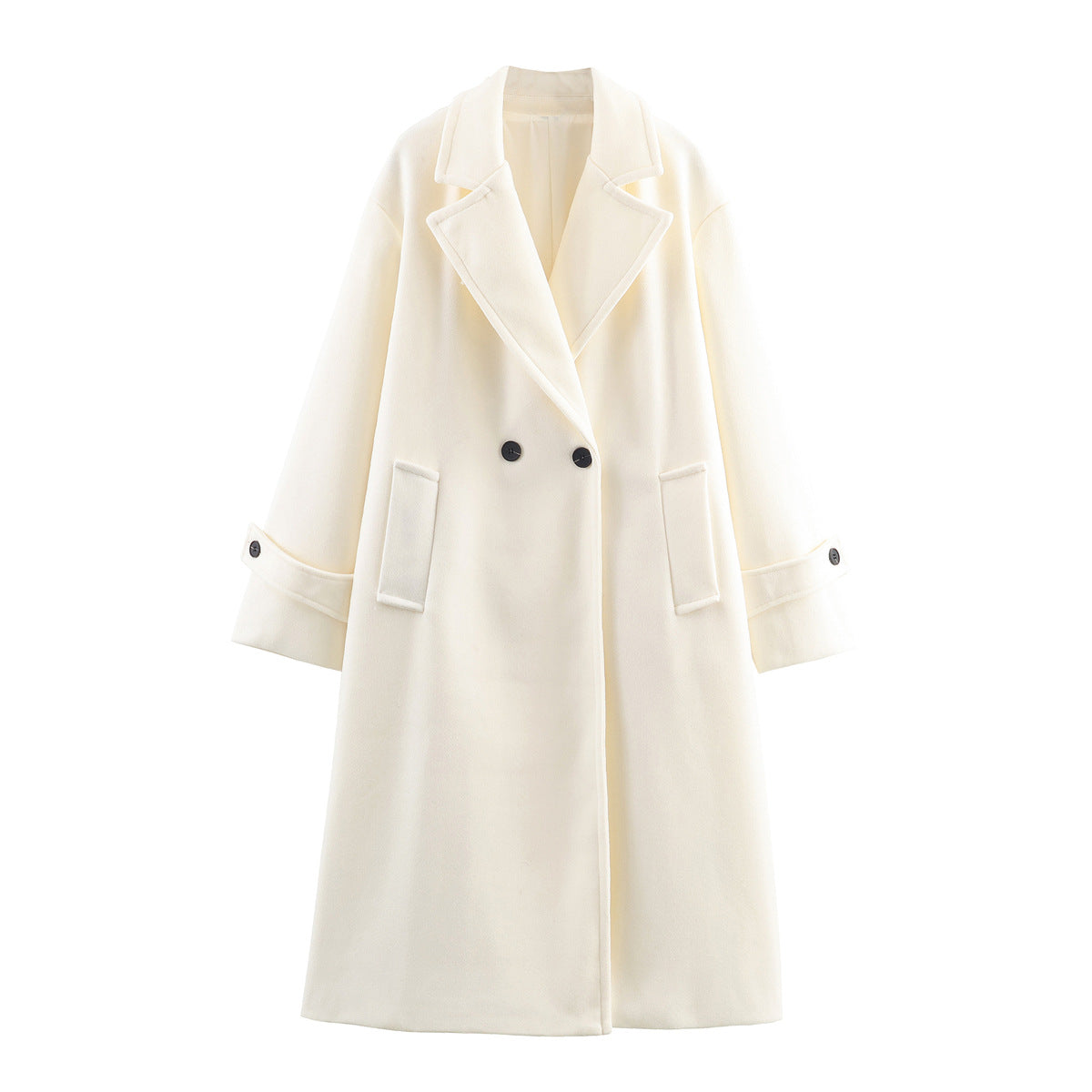 Manteau long élégant minimaliste pour femmes