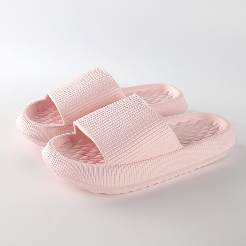 Chaussons d'été en EVA avec motif en losange - Chaussures d'intérieur pour femmes