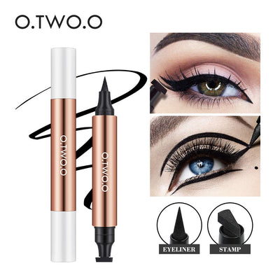 O.TWO.O Stamp Double-ended Eyeliner Charm Cat's Eye Eyeliner Pencil - Korvel