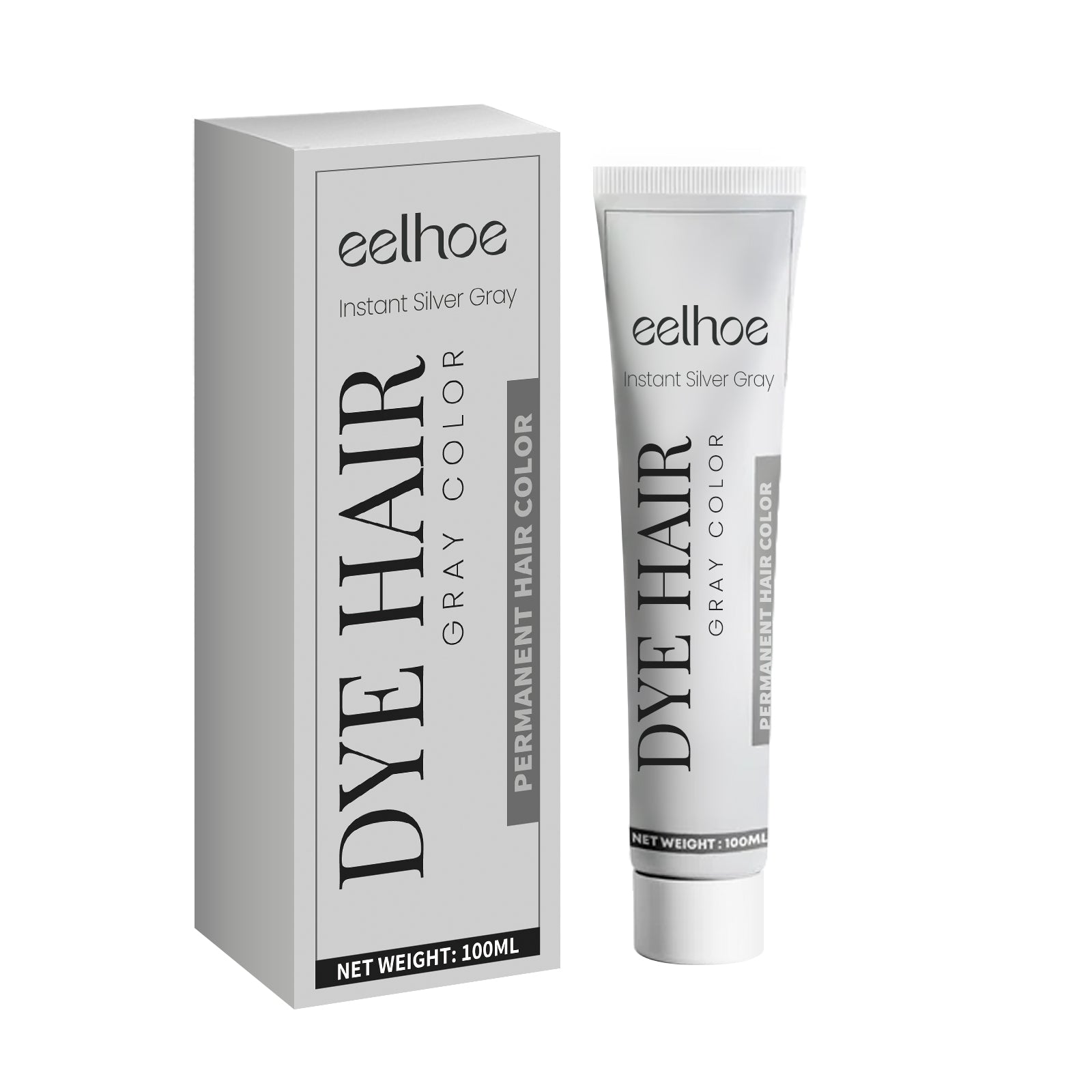 Gray Hair Balm Natural Hair Color Long Lasting, No Damage To Hair Easy To Color Easy To Clean Damp Hair Conditioner - Korvel