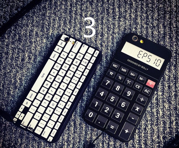 For iPhone 6S 7 7Plus 5 8 8Plus X XS Max SAMSUNG Retro Camera Cassette Tapes Boombox Calculator Keyboard Soft Phone Case Fundas - Korvel