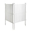 Privacy Screen Panels Kit Air Conditioner Trash Can Enclosure Vinyl white color - Korvel