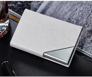 Itapkris Business ID Credit Card Holder For Women Men Fashion Brand Metal Aluminum Card Case PU Leather Porte Carte - Korvel