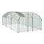 Large dome shaped walk-in fence cage metal chicken coop with waterproof and UV resistant cover, pipe diameter 1 inch - Korvel