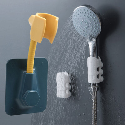 Universal Adjustable Shower Bracket Paste-type Shower Nozzle Base Home Bathroom Punch-free Self Adhesive Shower Bracket Base - Korvel