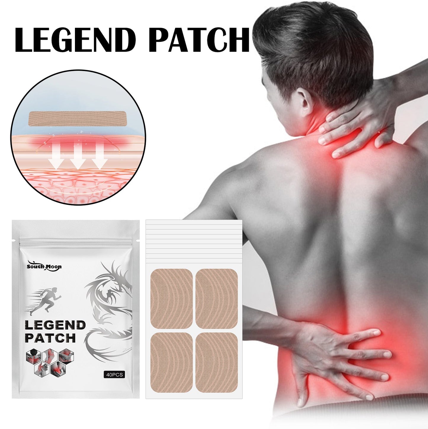 Legend Patch, Relieve Wrist And Knee Muscle Soreness Body Care Patch - Korvel