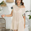 Tassel Boat Neck Flutter Sleeve Cover Up