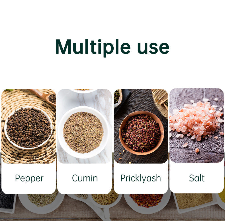 Kitchen Adjustable Coarseness Wood Pepper Grinder Mill Wooden Manual Sea Ceramic Grinding Mechanism Salt Mill - Korvel