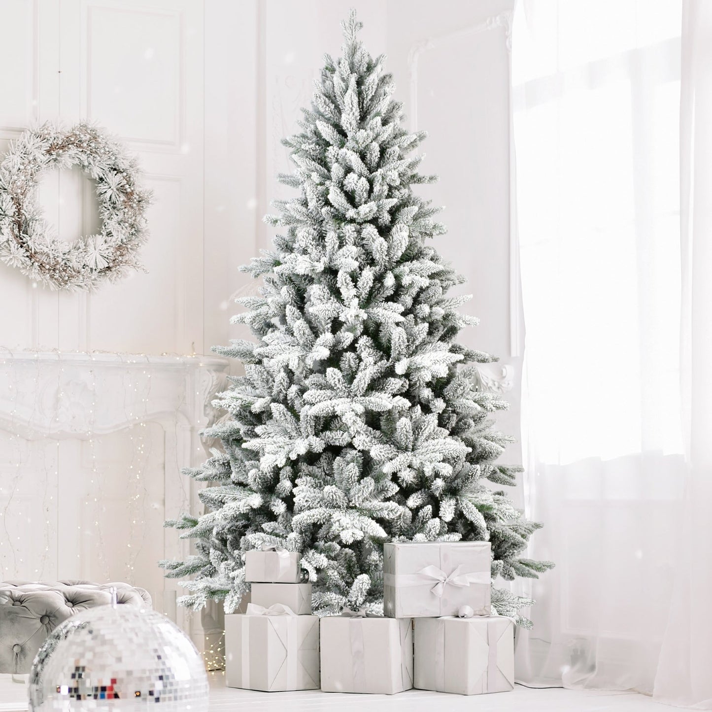 5FT PE&PVC Flocked Christmas tree - Korvel