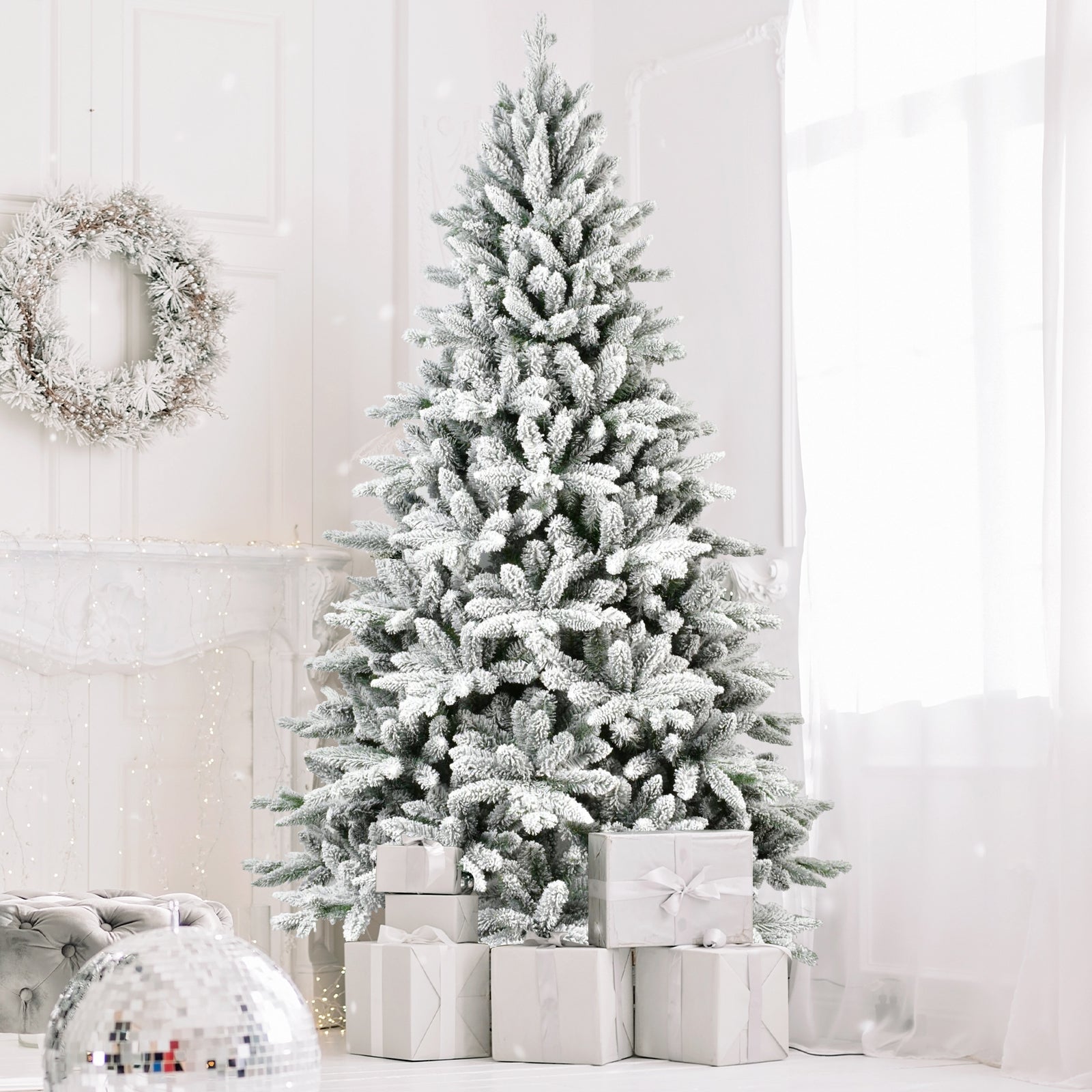 5FT PE&PVC Flocked Christmas tree - Korvel