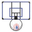 Wall mounted basketball basket, 45 x 29 inch shatterproof back, foldable basketball basket, all-weather mesh fabric - Korvel
