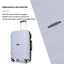 Hardshell Suitcase Spinner Wheels PP Luggage Sets Lightweight Durable Suitcase with TSA Lock,3-Piece Set (20/24/28) ,Silver - Korvel