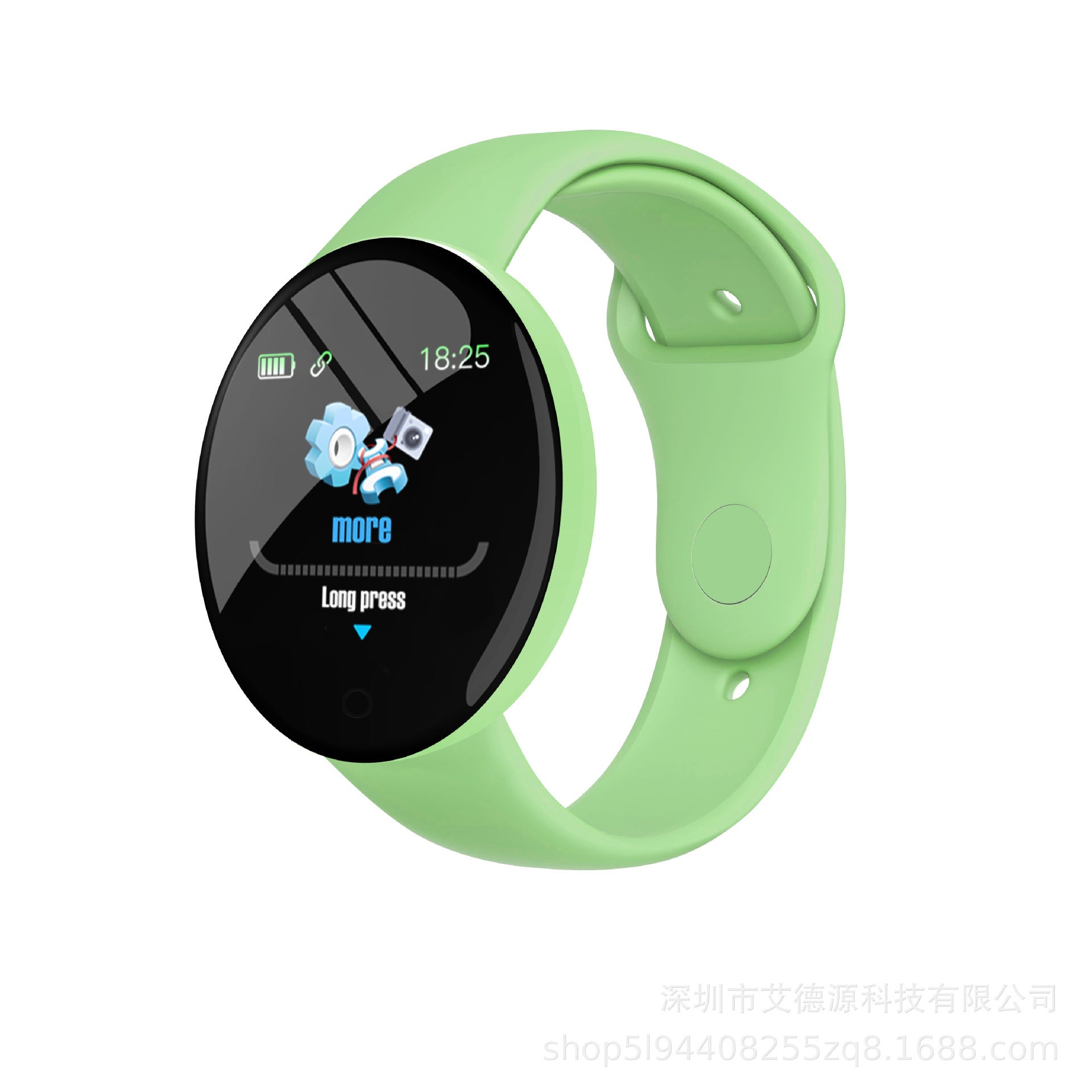 New D18S Macaron Heart Rate Exercise Step Meter Health Monitoring Eight Colors Custom Background Smart Bracelet - Korvel