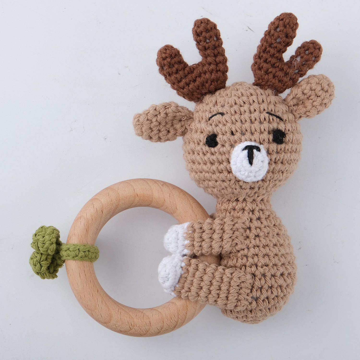 Carving Name Baby Soothing Bell Newborn Gift Bath Gift Knitted Cartoon Doll - Korvel