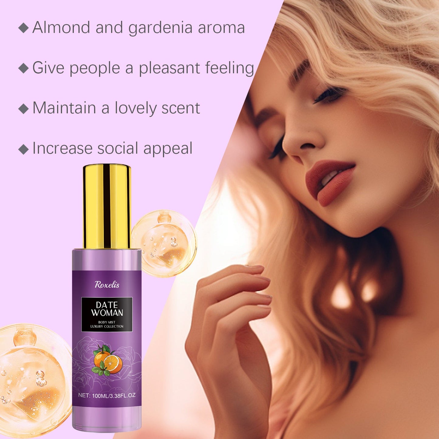 Body Perfume Spray Lasting Fragrance Smoke Rain Garden Wood Rose Light Portable Niche Fragrance Fragrance - Korvel