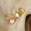 Elegant 18K Gold-Plated Bead Dangle Earrings