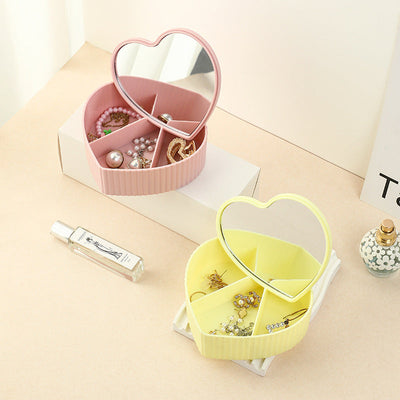 Luxury Large Capacity Jewelry Storage Box with Mirror